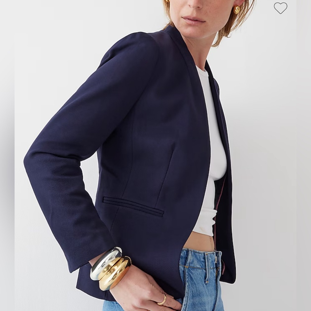 J.CREW Going-out Blazer in stretch twill NAVY